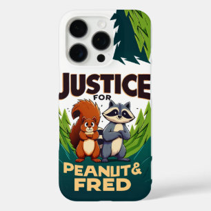 Coque iPhone 16 Pro Justice pour Peanut l'écureuil et Fred