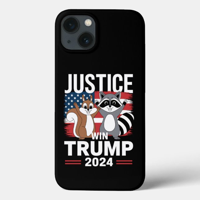 Coques Case-Mate iPhone Justice pour Peanut Win Trump 2024 (Verso)
