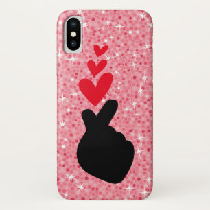 Case-Mate iPhone Case K-Pop   Idol Doigt Coeur Love Symbole Téléphone Ca