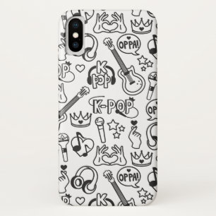 Case-Mate iPhone Case K-Pop Musique Idol Doigt Coeur 오 빠 Téléphone