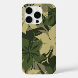 Coque iPhone 16 Pro Kaanapali Camo Hawaii Hibiscus Olive