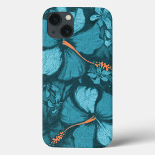 Case-Mate iPhone Case Kahala Hibiscus Hawaiian Lava Rock Illustration
