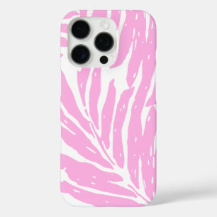 Coque iPhone 16 Pro Kahanu Garden Palme hawaïen Feuille rose