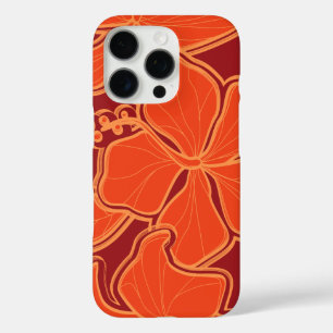 Coque iPhone 16 Pro Kailua Hibiscus Hawaïen surdimensionné Floral Roug