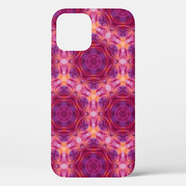 Coques Case-Mate iPhone kaleido violet, violet, orange et bleu (Verso)