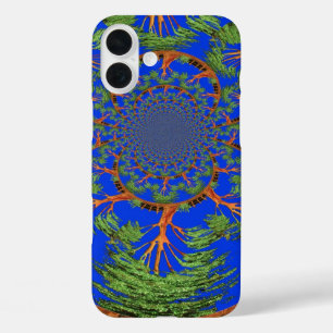 Coque Pour iPhone 16 Plus Kaleidoscope Acacia Arbre Art Imprimer/Graphique