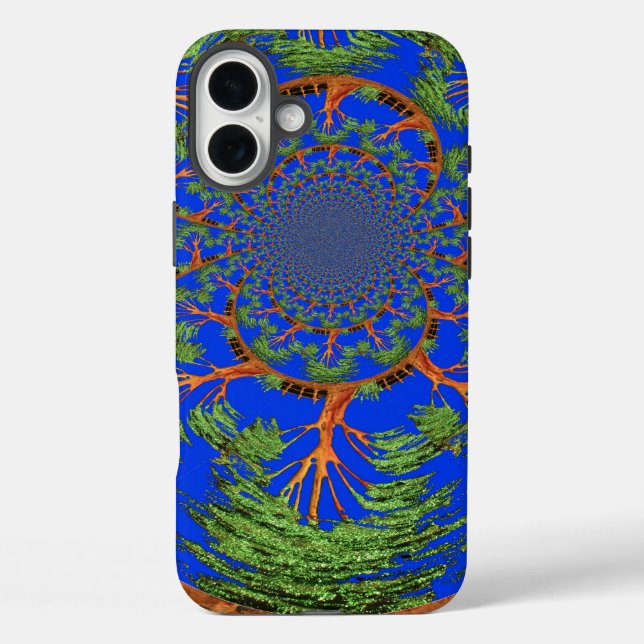 Coques Case-Mate iPhone Kaleidoscope Acacia Arbre Art Imprimer/Graphique (Verso)