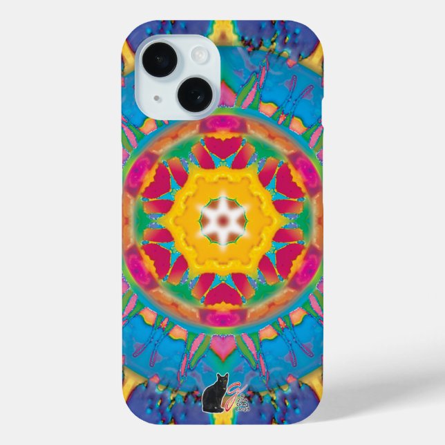 Coques Case-Mate iPhone Kaléidoscope boule de poof (Verso)