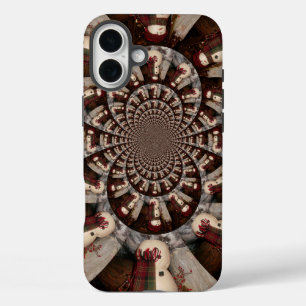 Coque Pour iPhone 16 Plus Kaleidoscope de Bonhomme de Neige Étonnant   Ar d'