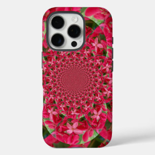 Coques iPhone 16 Pro Kaleidoscope de Crimson : Blood Milkweed Flower Ar