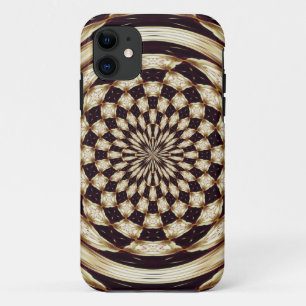Coque Case-Mate iPhone Kaleidoscope de fleurs en mandala décor en ivoire
