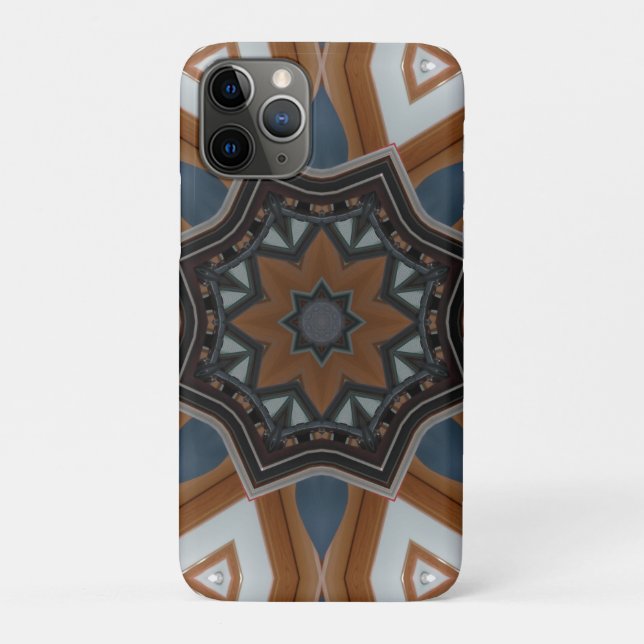 Coques Case-Mate iPhone Kaleidoscope étoile marron (Dos)