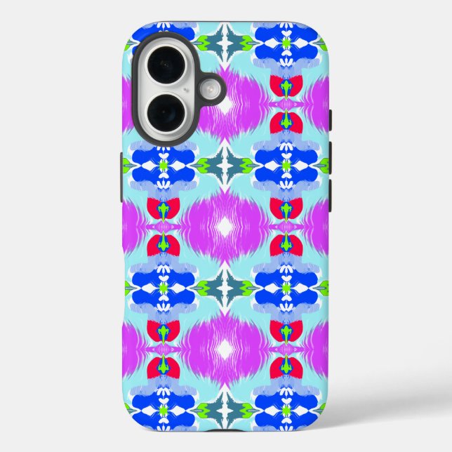Coques Case-Mate iPhone Kaleidoscope Fleur d'Azur (Verso)