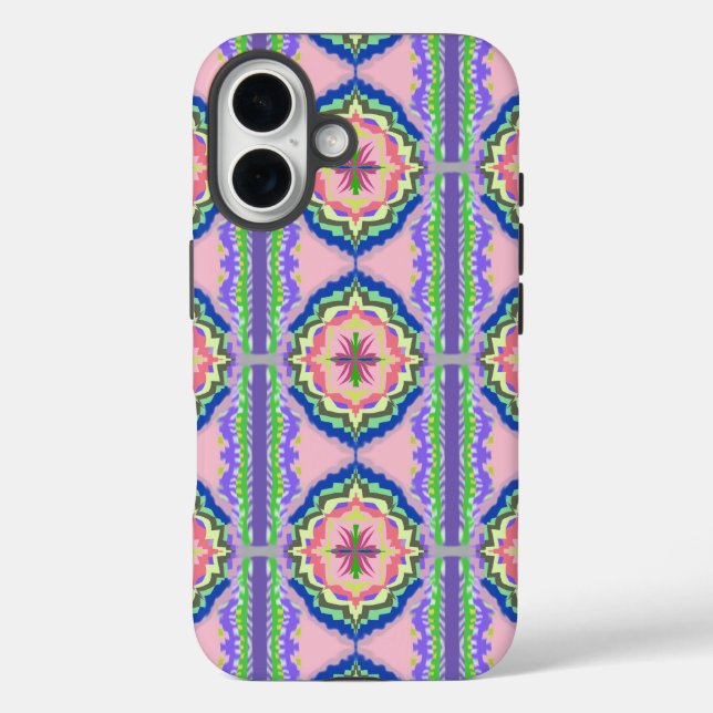 Coques Case-Mate iPhone Kaleidoscope Fleurissant Vibrant : Mandala Rose et (Verso)
