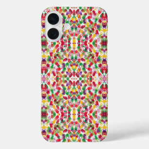Coque Pour iPhone 16 Plus Kaleidoscope surréaliste Ice Pop Art