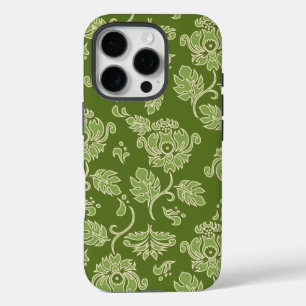 Coque iPhone 16 Pro Kamaole Hawaiian Protea Tropical Floral Olive