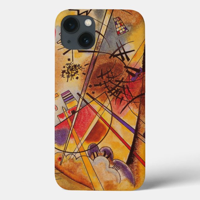 Coques Case-Mate iPhone Kandinsky Brown jaune bleu rouge (Verso)