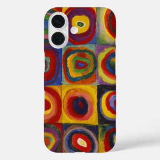 Coque Pour iPhone 16 Kandinsky Color Study of Carré Circles