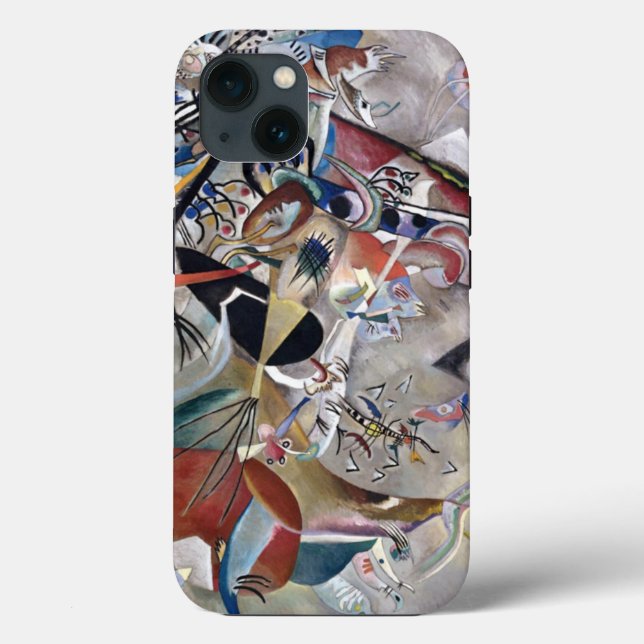 Coques Case-Mate iPhone Kandinsky En Gris Oeuvre Abstraite (Verso)