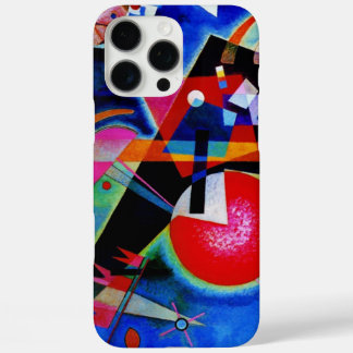 Coque iPhone 16 Pro Max Kandinsky en peinture Abstraite bleue