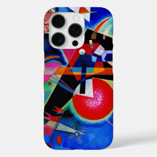 Coques iPhone 16 Pro Kandinsky en peinture Abstraite bleue