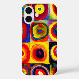 Coque Pour iPhone 16 Kandinsky Farbstudie Quadrates Cercles Art