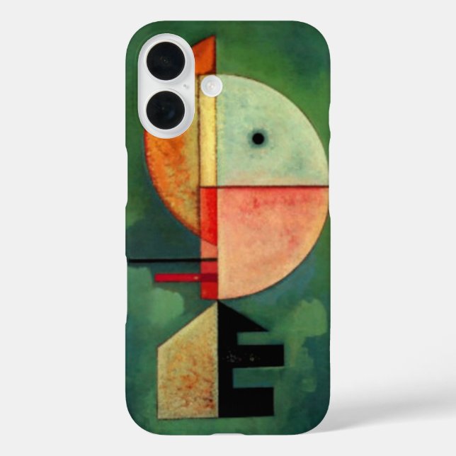 Coques Case-Mate iPhone Kandinsky vers le haut Abstrait peinture verte (Verso)