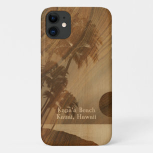 Case-Mate iPhone Case Kapaa Sunset Hawaii Faux Koa Wood