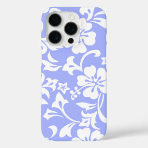 Coque iPhone 16 Pro Kapalua Pareau Hawaiian Hibiscus Periwinkle