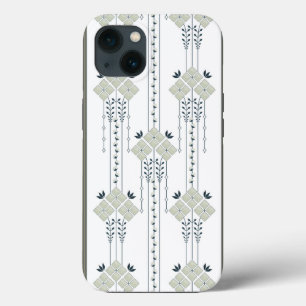 Case-Mate iPhone Case Karo fleurs et boucles motif