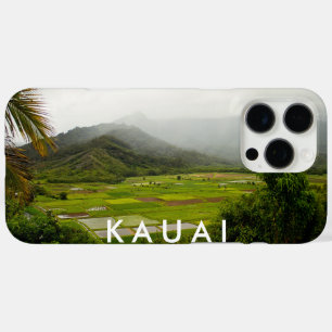 Coque iPhone 16 Pro Max Kauai, Hawaii Paysage Champs Scène avec texte