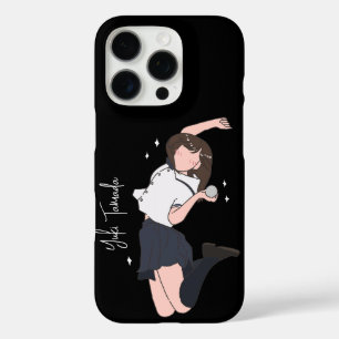 Coque iPhone 16 Pro Kawai Jumping Girl Personnalisable