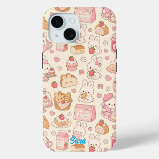 Coque Case-Mate iPhone Kawaii Bunny Bakery Pattern Phone Case