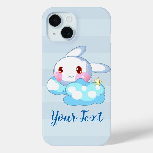 Coques Case-Mate iPhone Kawaii Bunny, Cloud & Star Custom (Verso)