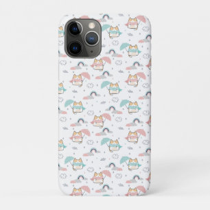 Case-Mate iPhone Case Kawaii Cats Rainy Day Motif