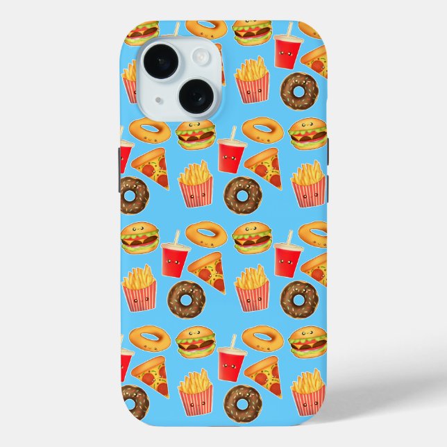 Coques Case-Mate iPhone Kawaii Cute Junk Food (Verso)