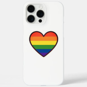 Coque iPhone 16 Pro Max Kawaii LGBTQ+ Pride Coeur