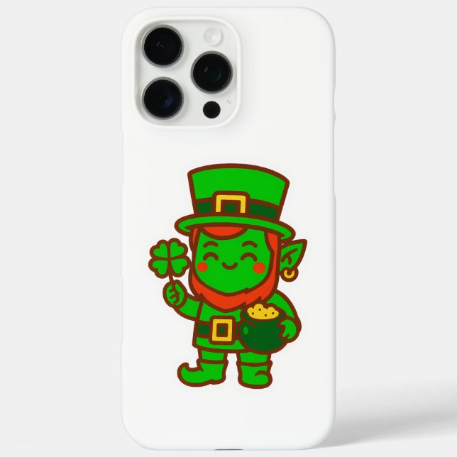 Coques Case-Mate iPhone Kawaii Lucky Leprechaun (Verso)