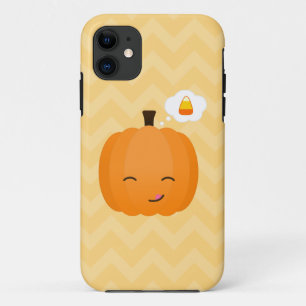 Coques Pour iPhone Kawaii mignon Jack o'Lantern et bonbons au maïs