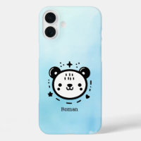 Kawaii mignon visage ours - Kawaii minimaliste lig