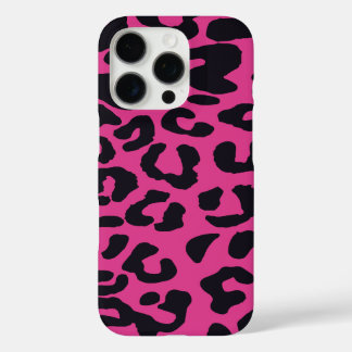 Coque iPhone 16 Pro Kawaii Pink Leopard Noël Cadeau