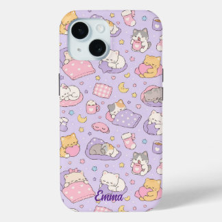 Coque Case-Mate iPhone Kawaii Sleeping Cats Pattern Phone Case