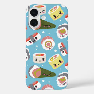 Coque Pour iPhone 16 Kawaii Sushi Party