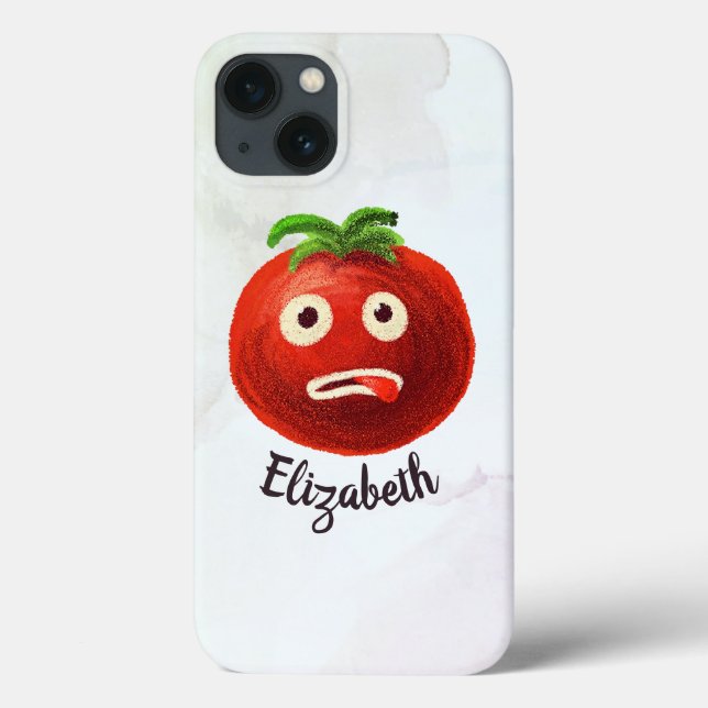 Coques Case-Mate iPhone Kawaii Tomato Cute Funny Cartoon Nom végétal (Verso)