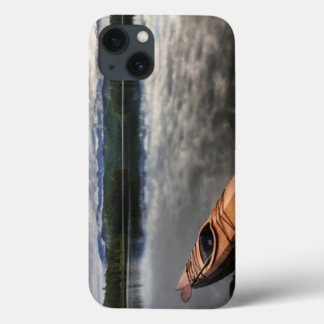 Coques Case-Mate iPhone Kayak en bois sur la rive du lac Beaver (Verso)