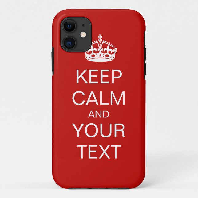 Coques Case-Mate iPhone Keep Calm and Carry (Dos)