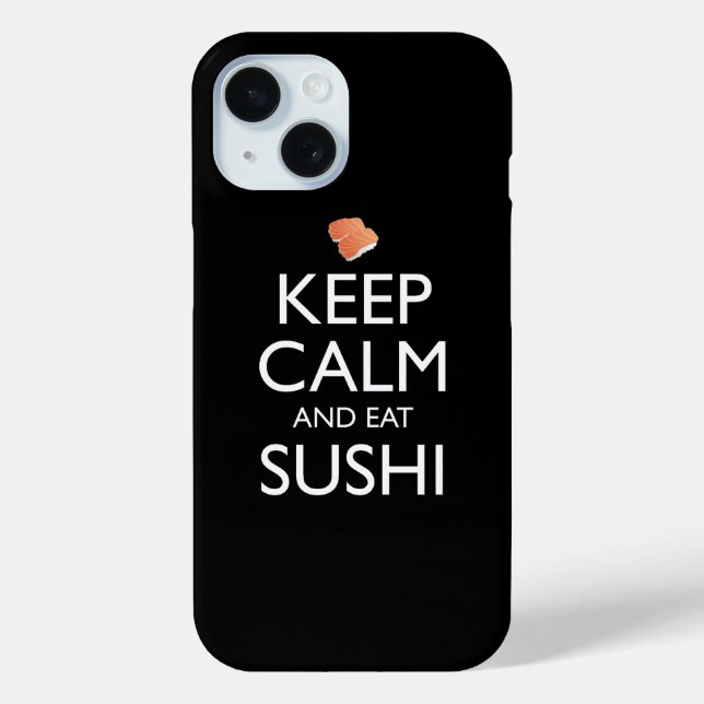 Coques Case-Mate iPhone Keep Calm And Eat Sushi (Verso)