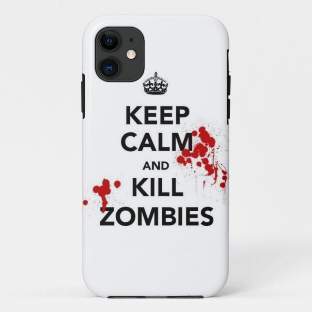 Coques Case-Mate iPhone keep calm and kill zombies (Dos)