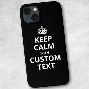 Case-Mate iPhone Case Keep Calm Custom Quote Template iPhone