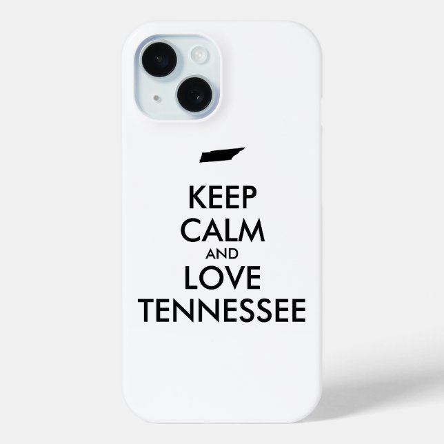 Coques Case-Mate iPhone KEEP CALM et LOVE TENNESSEE (Verso)